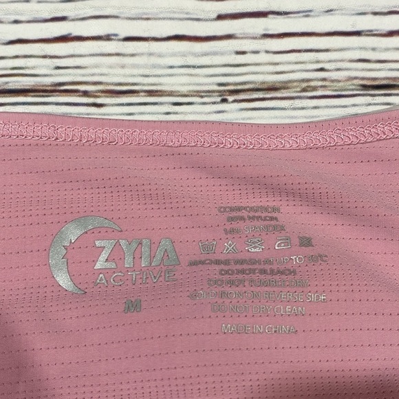 Zyia Active pink horizon athletic muscle tank top women’s - Picture 3 of 8